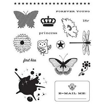 Making Memories Clear Stamps - Just Chillin Girl