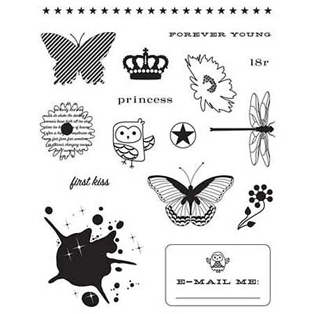 Making Memories Clear Stamps - Just Chillin Girl