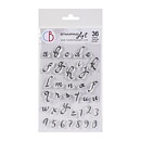 Ciao Bella Stamping Art Clear Stamps - Alphas Moonlight Lowercase