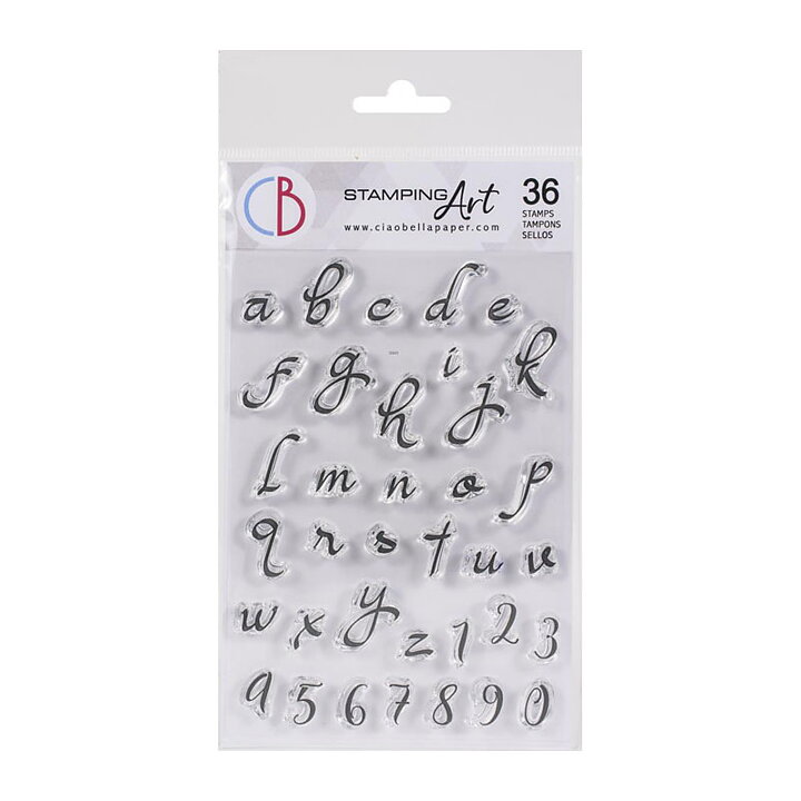 Ciao Bella Stamping Art Clear Stamps - Alphas Moonlight Lowercase