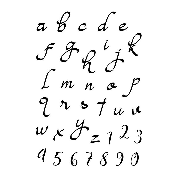 Ciao Bella Stamping Art Clear Stamps - Alphas Moonlight Lowercase