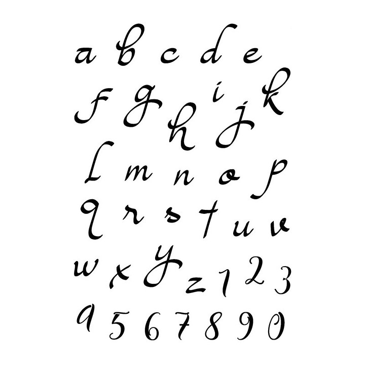 Ciao Bella Stamping Art Clear Stamps - Alphas Moonlight Lowercase