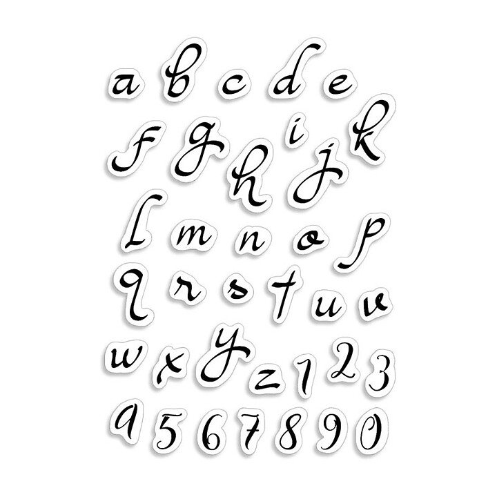Ciao Bella Stamping Art Clear Stamps - Alphas Moonlight Lowercase