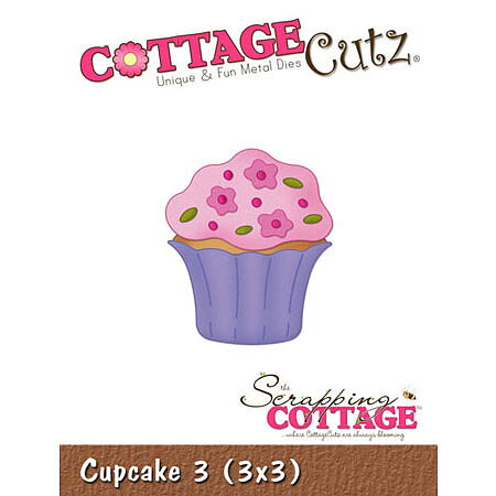 Cottage Cutz Dies 3x3 Food Cupcake 3