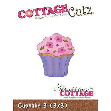 Cottage Cutz Dies 3x3 Food Cupcake 3