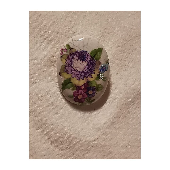 Brooch - Flower & Leaves
