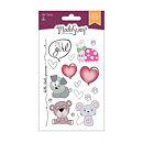 Moda Scrap Clear Stamps - Puppies Girl