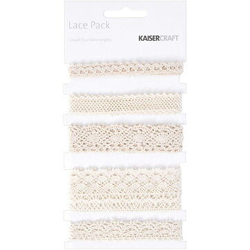 Kaisercraft Lace Pack - Cream