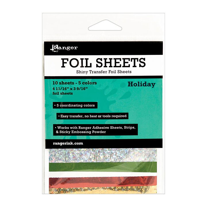 Ranger Inkssentials Foil Sheets 3.6" x 4.7" - Holiday