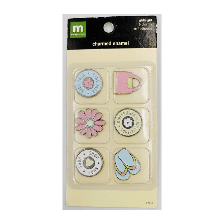 Making Memories Enamel Charms - Girlie Girl
