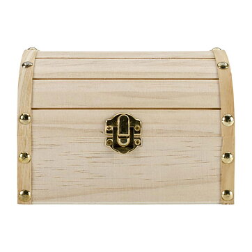 Darice Wooden Hinged Chest W/Clasp
