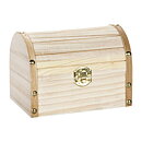 Darice Wooden Hinged Chest W/Clasp