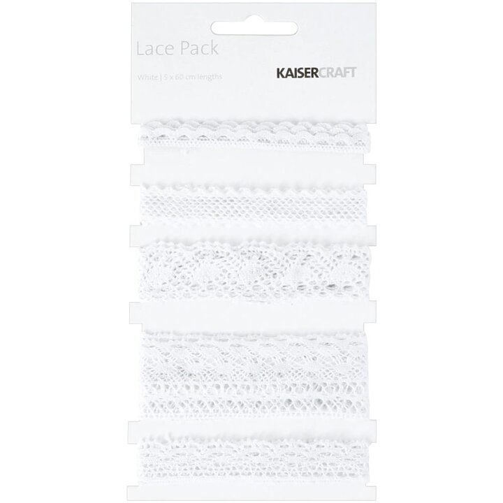 Kaisercraft Lace Pack - White