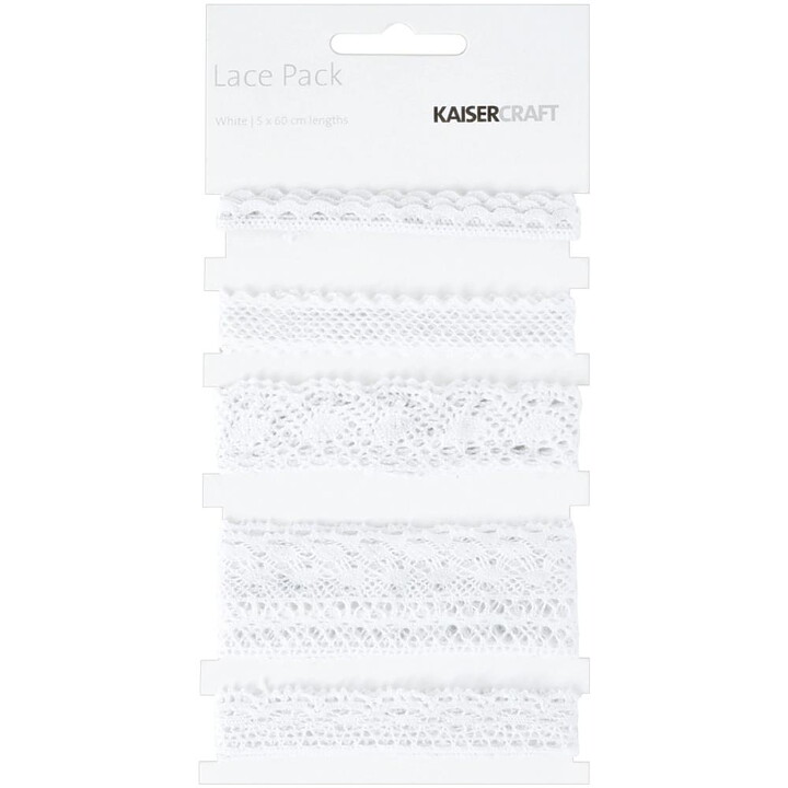 Kaisercraft Lace Pack - White