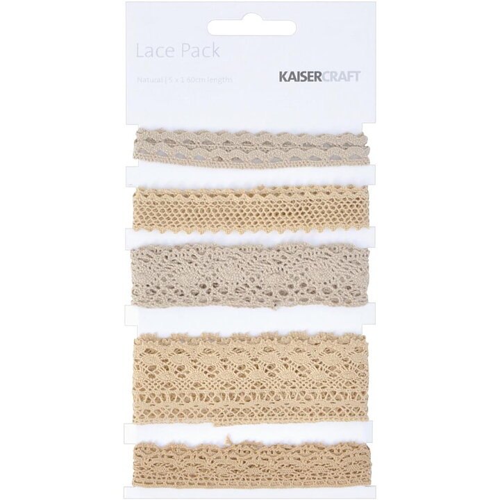 Kaisercraft Lace Pack - Natural