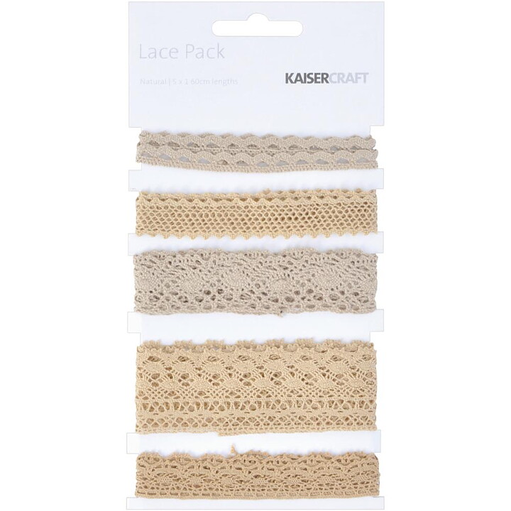 Kaisercraft Lace Pack - Natural