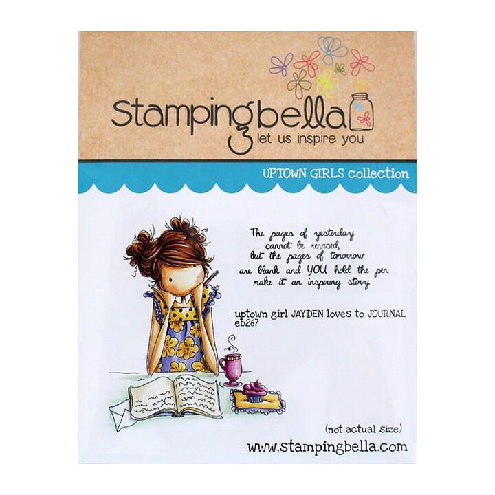 Stamping Bella Cling Rubber Stamps - Uptown Girl Jayden loves to journal