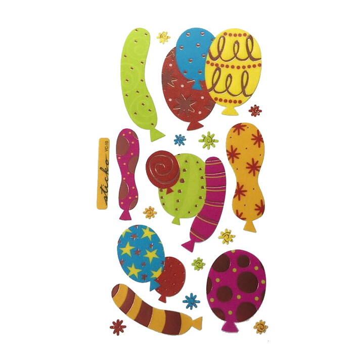 EK Success Sticko Vellum Stickers - Balloon Bash
