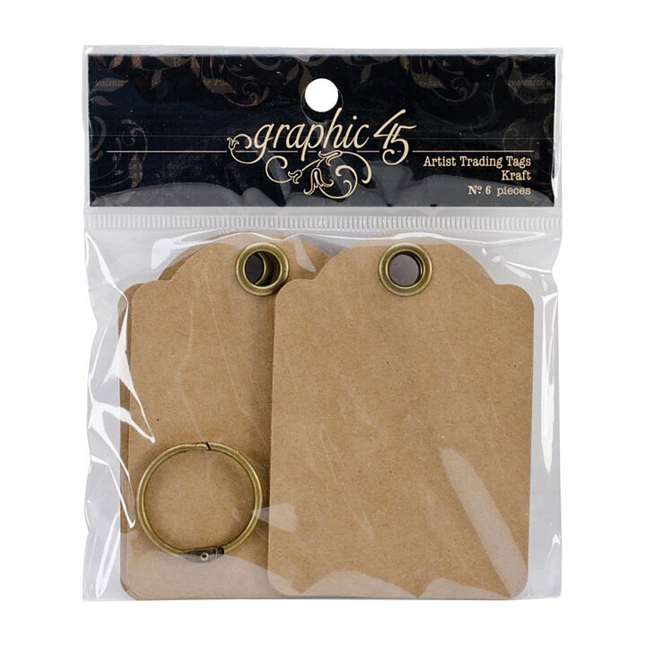 Graphic 45 Staples Artist Trading Tag Album - Kraft