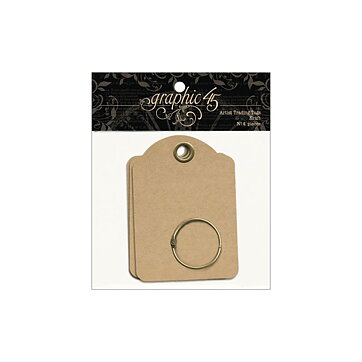 Graphic 45 Staples Artist Trading Tag Album - Kraft