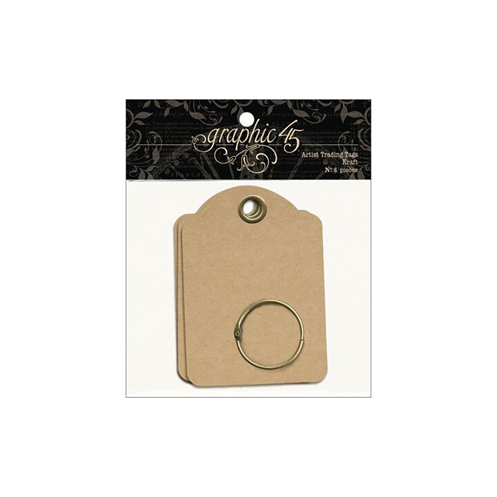 Graphic 45 Staples Artist Trading Tag Album - Kraft
