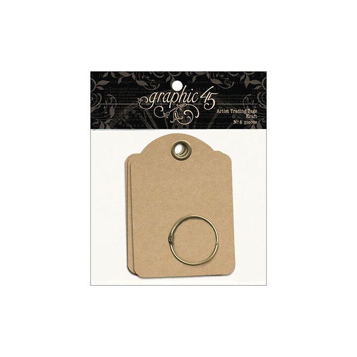 Graphic 45 Staples Artist Trading Tag Album - Kraft