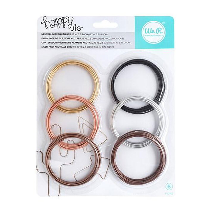 We R Memory Keepers Happy Jig Neutral Wire Multi Pack