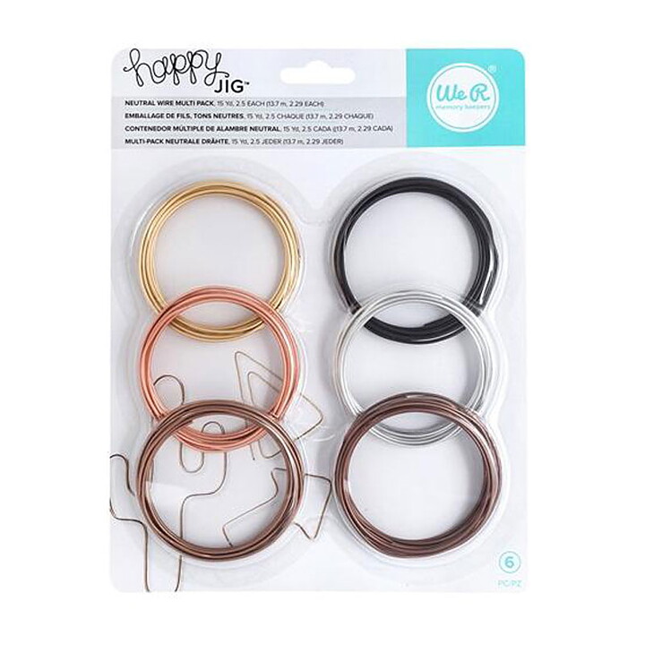 We R Memory Keepers Happy Jig Neutral Wire Multi Pack