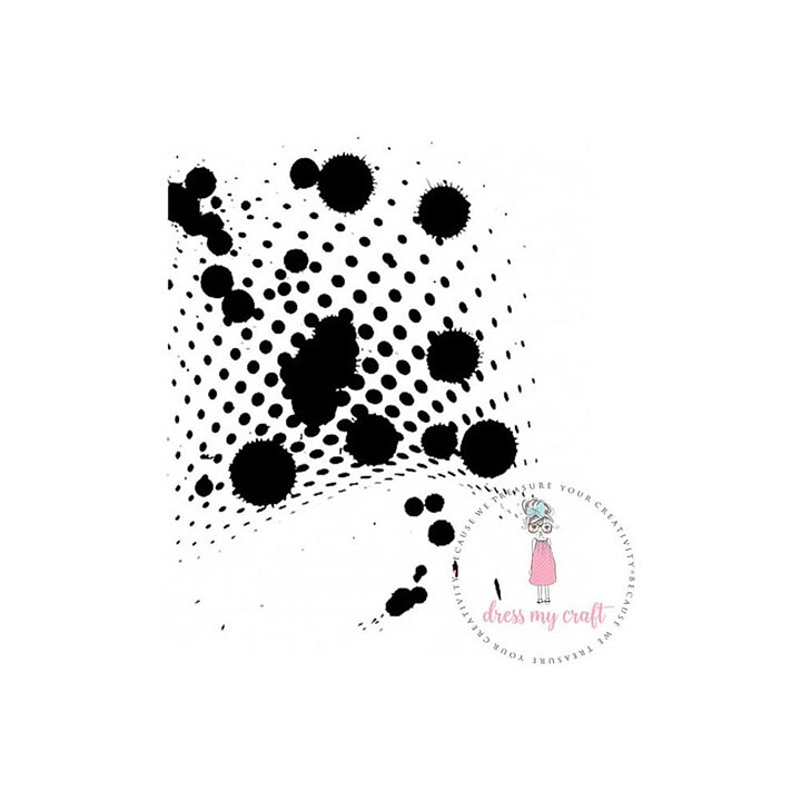 Dress My Craft Stencil A4 - Watercolor Splatter