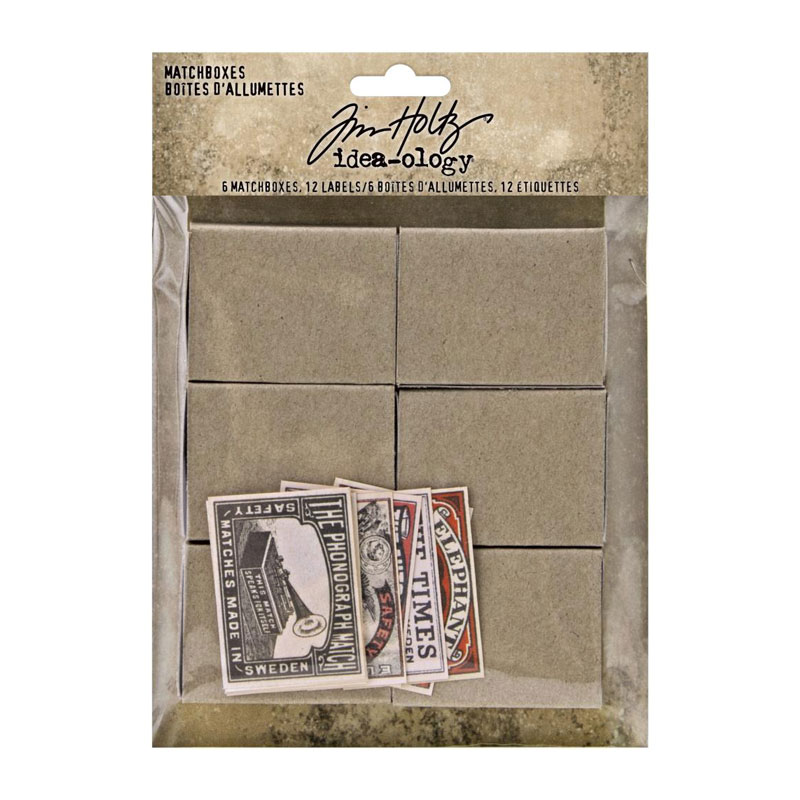 Tim Holtz Idea-Ology - Matchboxes and Labels - BumbleBee's Craft Shop