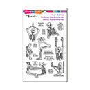 Stampendous Perfectly Clear Stamps - Skeleton Yoga