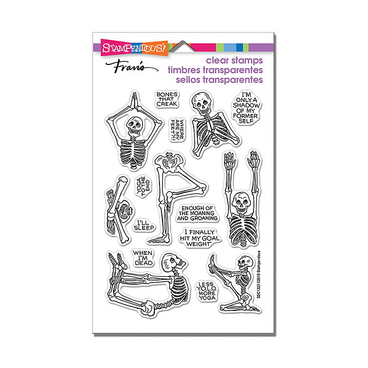 Stampendous Perfectly Clear Stamps - Skeleton Yoga