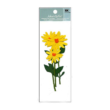 EK Success Stickers Jolee's By You Small - Yellow Shasta Daisy