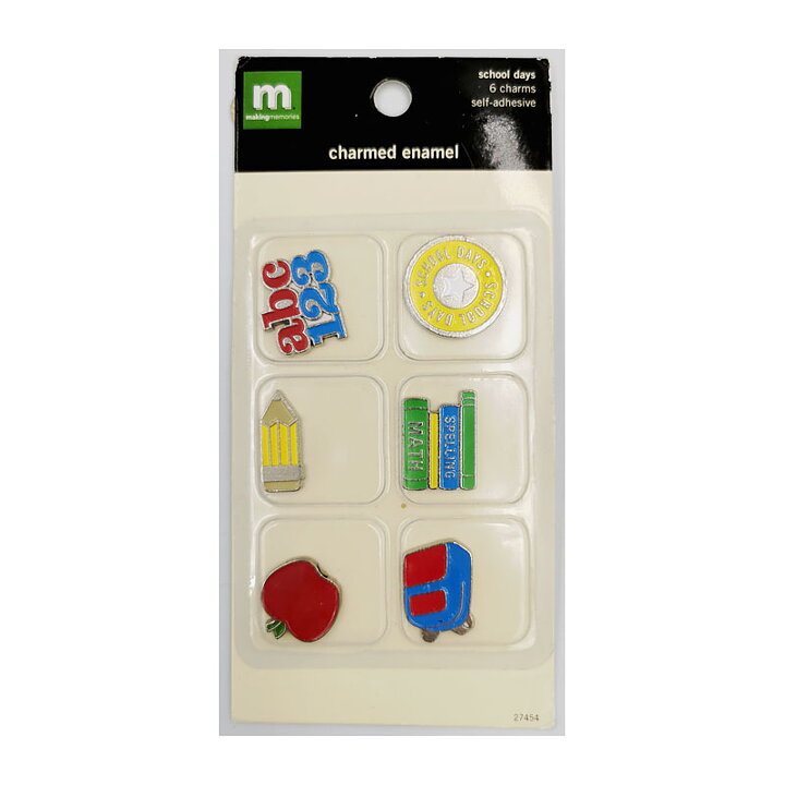 Making Memories Enamel Charms - School Days