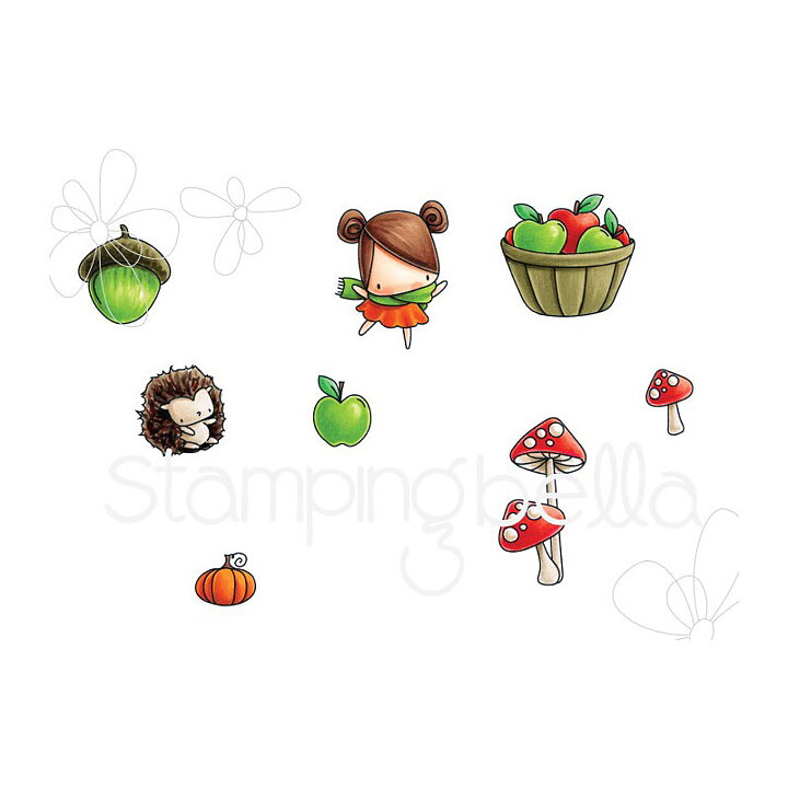 Stamping Bella Cling Rubber Stamps - Little Bits Floral Set