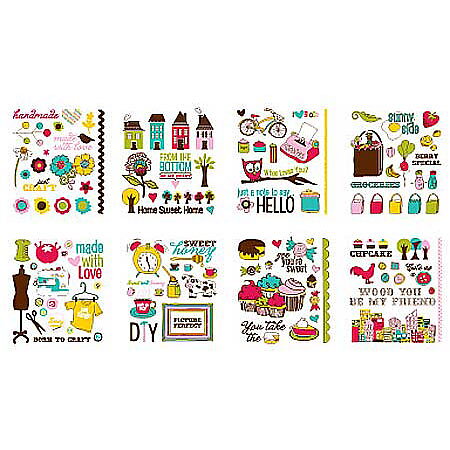 Stickers Book Remarks Accent Fruit Color