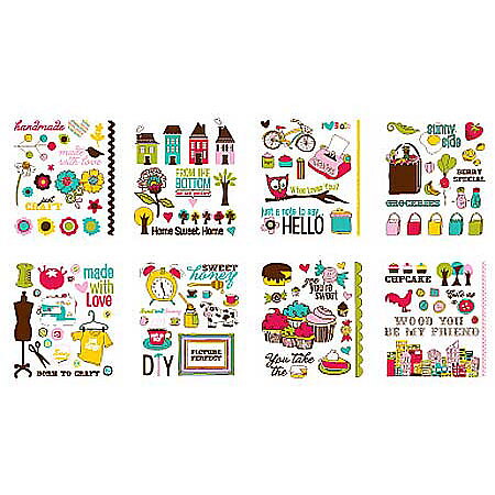 Stickers Book Remarks Accent Fruit Colort