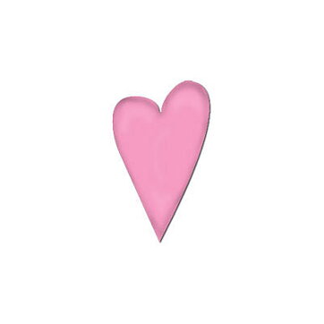 BK Dies 2x3 Valentine Heart Country Small