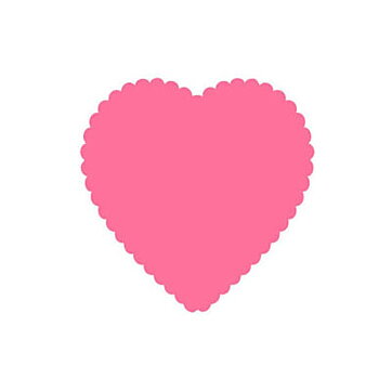 BK Dies 2x2 Valentine Heart Scalloped Small
