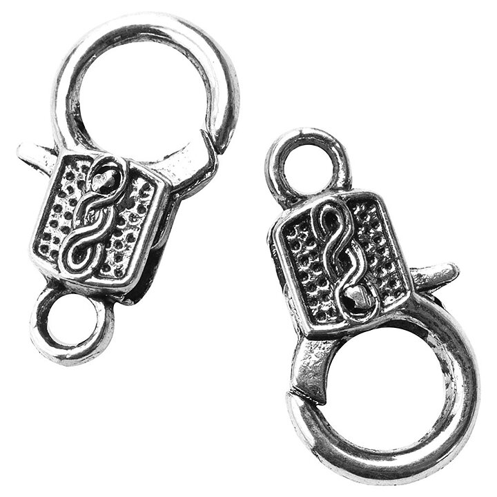 Cousin Basic Metal Findings - Silver Lobster Claw Clasp 15 mm