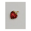 Brooch - Strawberry with Rhinestones