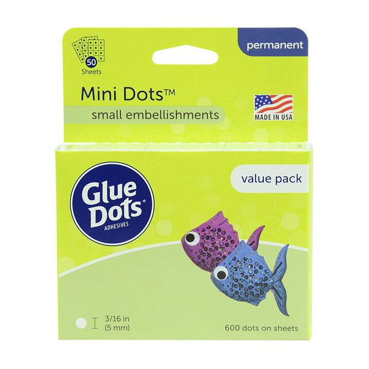 Glue Dots Permanent - Mini 600 Dots Value Pack