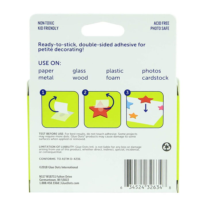 Glue Dots Permanent - Mini 600 Dots Value Pack