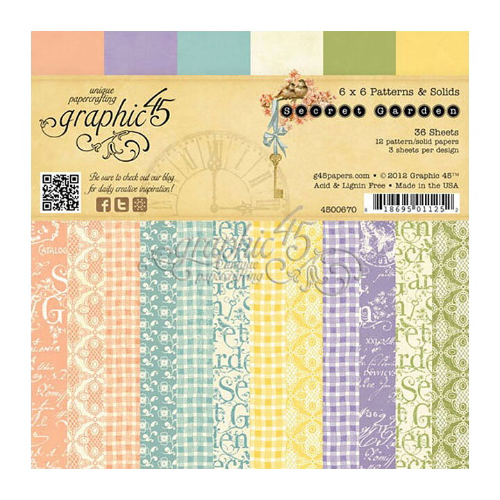 Graphic 45 Paper Pad - Secret Garden Collection