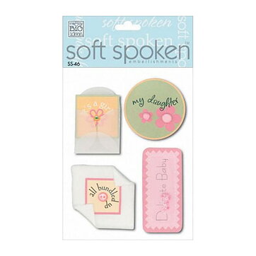 Me & My Big Ideas Stickers Soft Spoken - Delicate Baby Girl