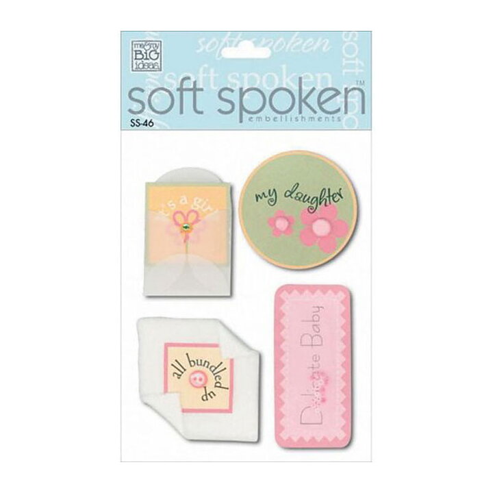 Me & My Big Ideas Stickers Soft Spoken - Delicate Baby Girl