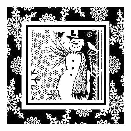 Inkadinkado Clear Stamps Mini - Frame Snowman