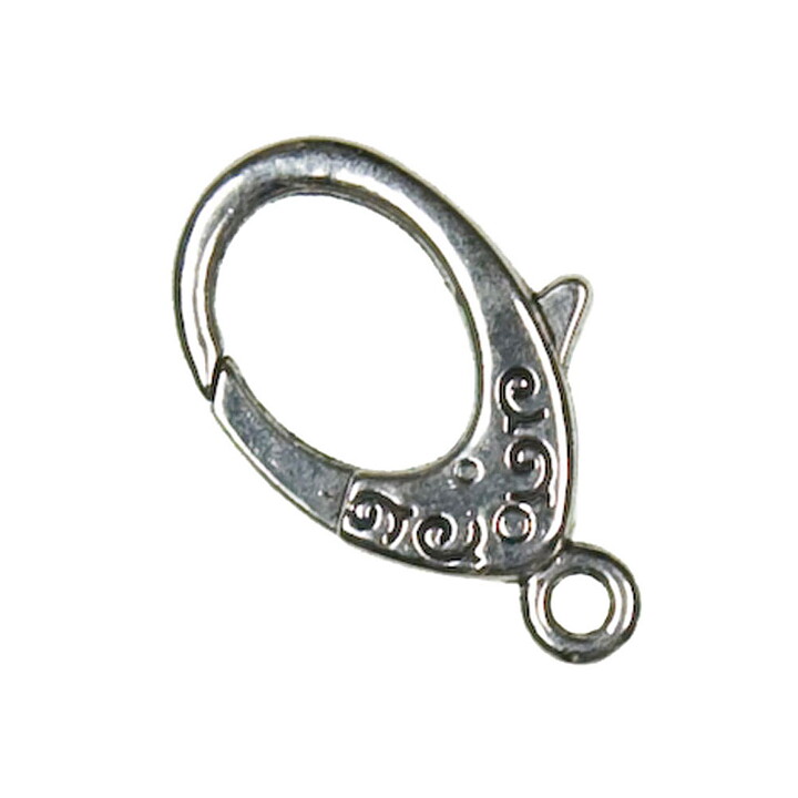 Cousin Basic Metal Findings - Silver Lobster Clasp Deco 15x30 mm