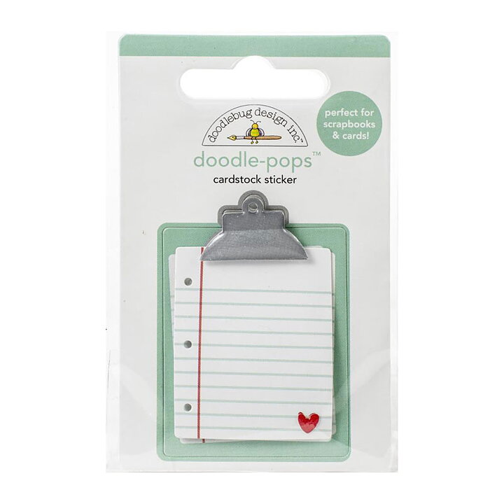 Doodlebug Doodle-Pops 3D Cardstock Stickers - Love Notes