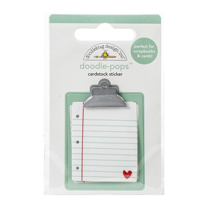 Doodlebug Doodle-Pops 3D Cardstock Stickers - Love Notes